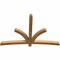 Ekena Millwork Davenport Rough Sawn Timber Gable Bracket, Western Red Cedar, 84"W x 56"H x 4"D x 4"F, 16/12 Pitch GBW084X56X0404DAV00RWR - alternate 2